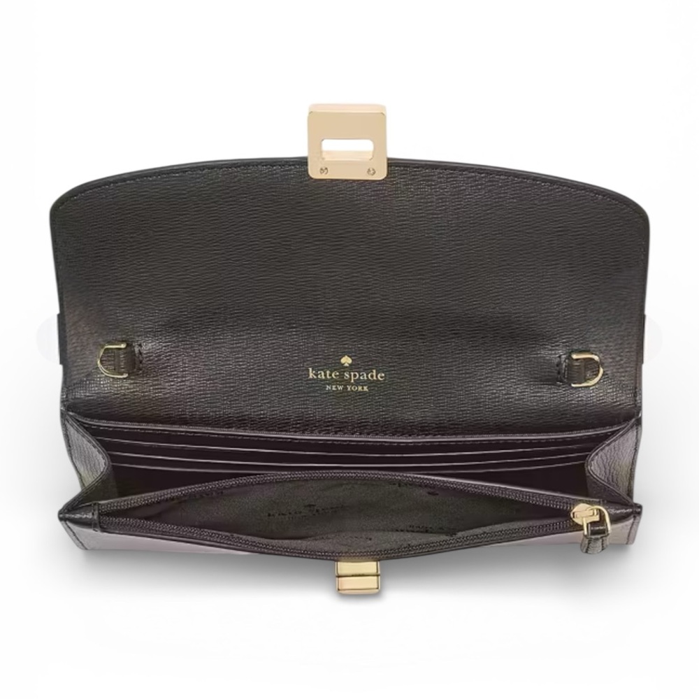 NWT Phoebe Turnlock Mini Crossbody Black/Gold - Picture 4 of 8